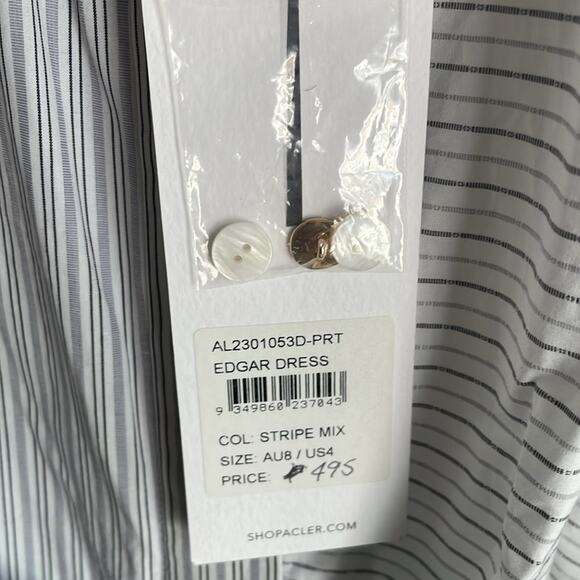 ACLER Edgar Dress In White Stripe - Picture 7 of 16